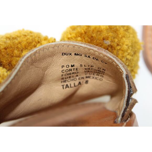 Binge Sandals 8 Kai Pom Pom Slip On Slides Flat Shoes Size Talla Women's 8 - Picture 7 of 14